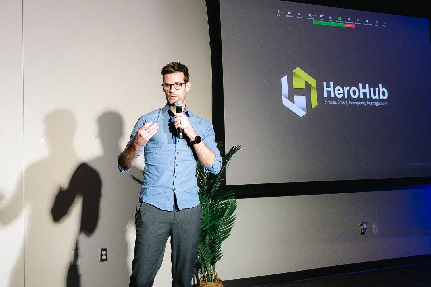 MiddleCoast Solutions co-founder Nic Lamphear speaks Nov. 12 at Demo Day about HeroHub, his startup’s cloud-based application.